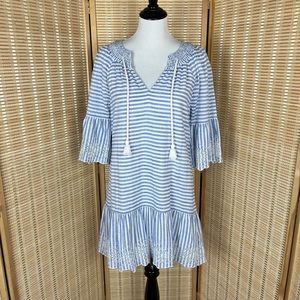Vineyard Vines EUC Eyelet Nautical Stripe Dress